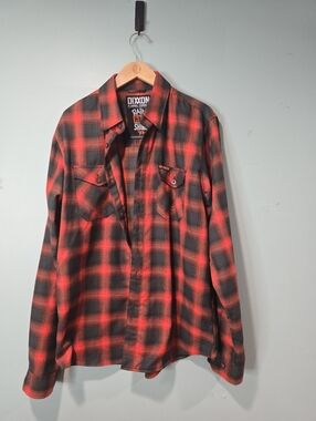 Dixxon Flannel Co. Toby Price Rain Hail Or Shine Size LT Orange Black